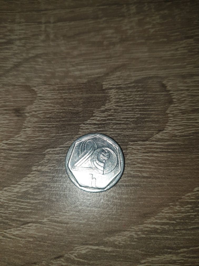 Монета 20 Чешки Халера 1995гCzech