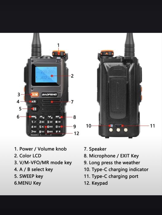 Baofen uv5r  va Noaa sotiladi