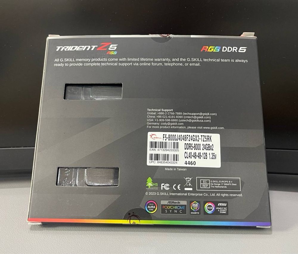 Gskill 2X24 48GB 8000mhz RGB