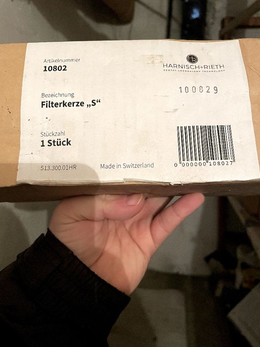 Lumanare cu filtru S pentru sistemul de filtrare „KALKFREE” - Harnisch