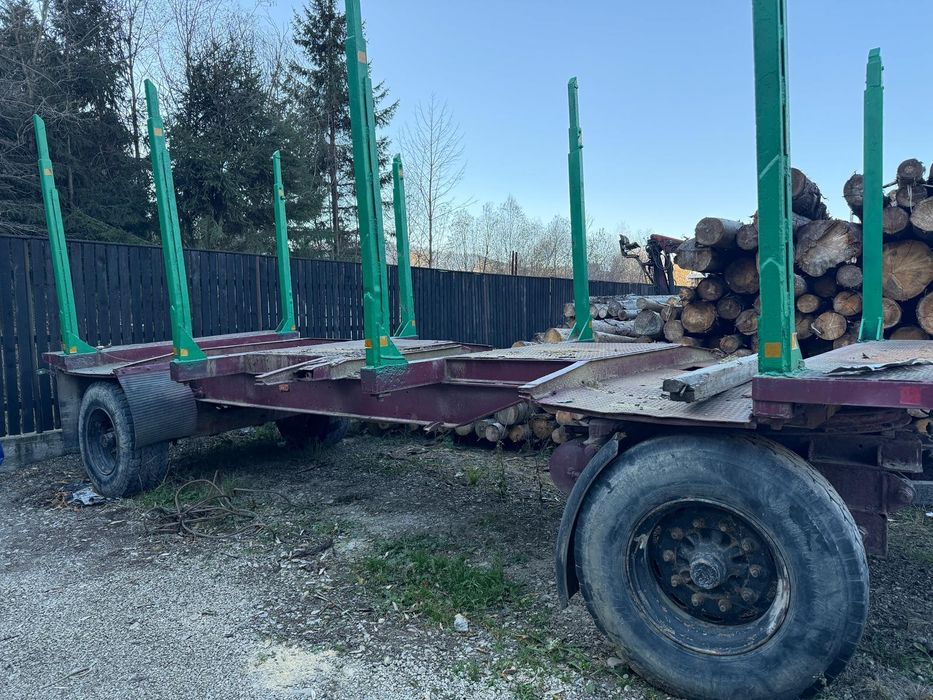 Man transport bușteni cu macara și remorca si schimb Bascula 3,5 tone