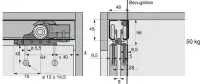 Система за 2 или 3 плъзгащи врати до 50 кг.