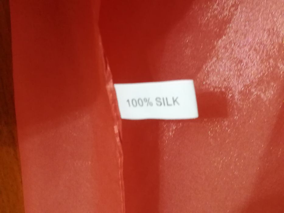 Eșarfă mătase porocalie