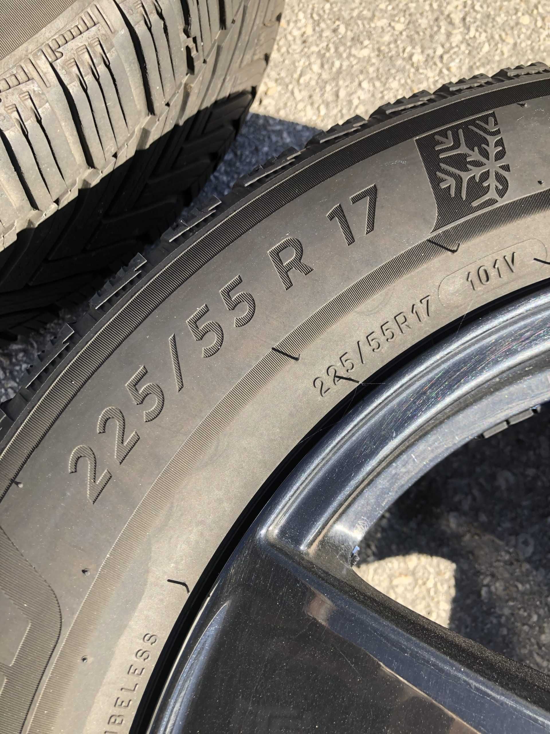 227 - 4бр. Алуминиеви джанти 17'' 5x115 с гуми 225/55R17 Opel