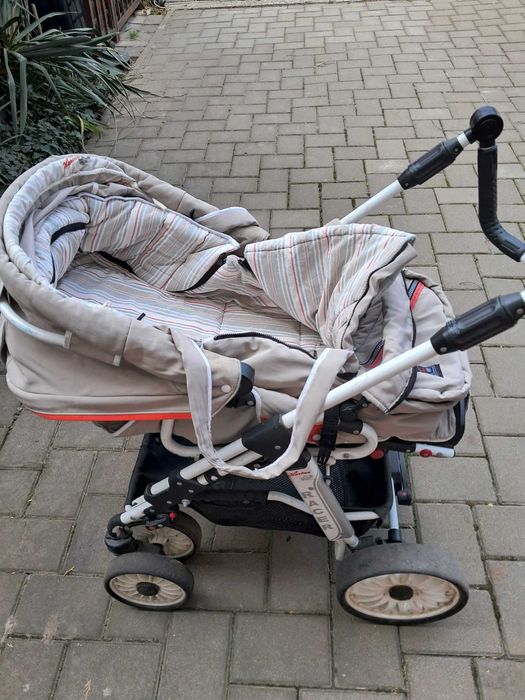 Carut pentru copil, 2 in 1, fabricatie germana Hartan Racer