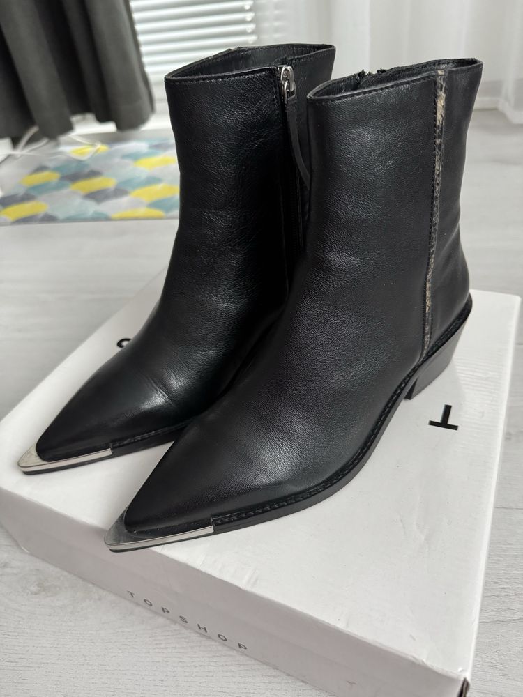 Боти Topshop естествена кожа
