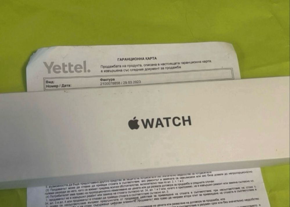 44mm Apple watch SE2 2nd Gen V2 Гаранция Yettel 2025г. Silver se 2