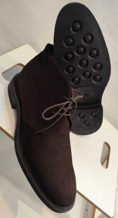 Ghete lace up 39 40 Old Signature NOI piele naturala moale suede maro