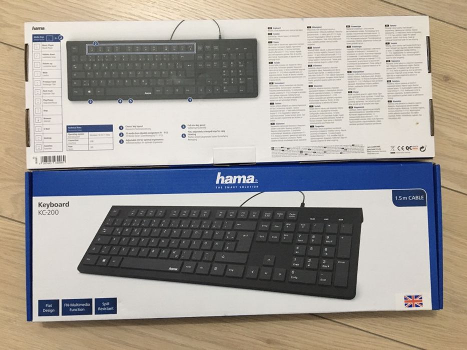Tastatura HAMA cu cablu USB 1,5 m