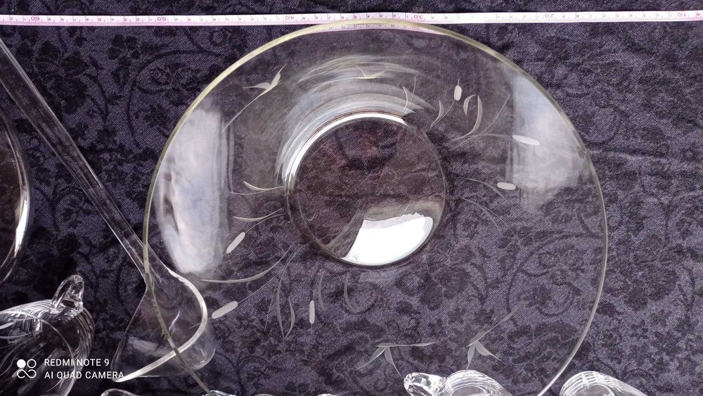 Кристален комплект за пунш с 8 чаши