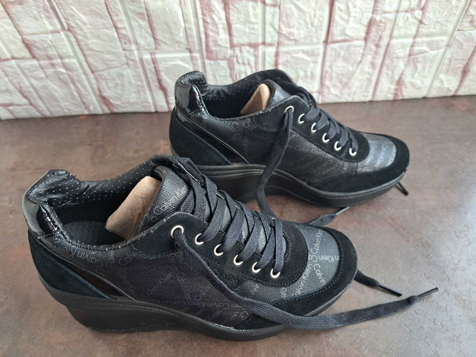 дамски сникърси,маратонки,,спортни обувки на платформа,CALVIN KLEIN,38