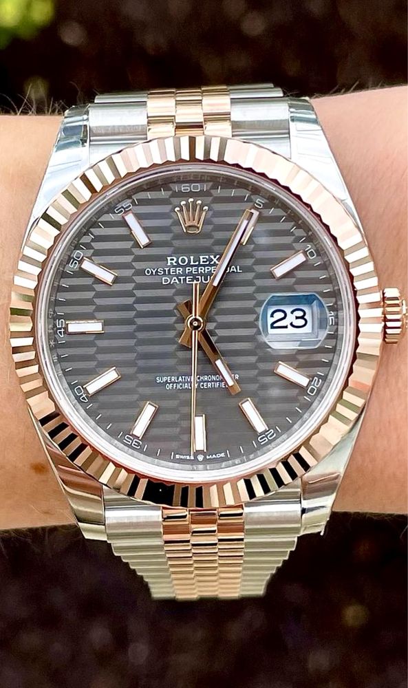 Rolex Datejust 41mm Jubille Act 2023 Aur Rose  Otel 126331 Motif Dial