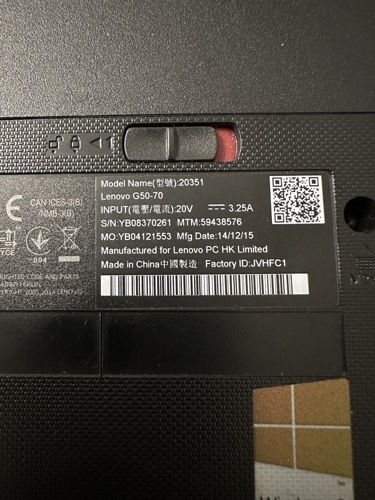 Ноутбук Lenovo G50-70 Core i7 4510U 2000