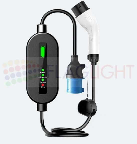 7kW 32A 220V Домашна Преносима Зарядна Станция за Електромобили Тип2