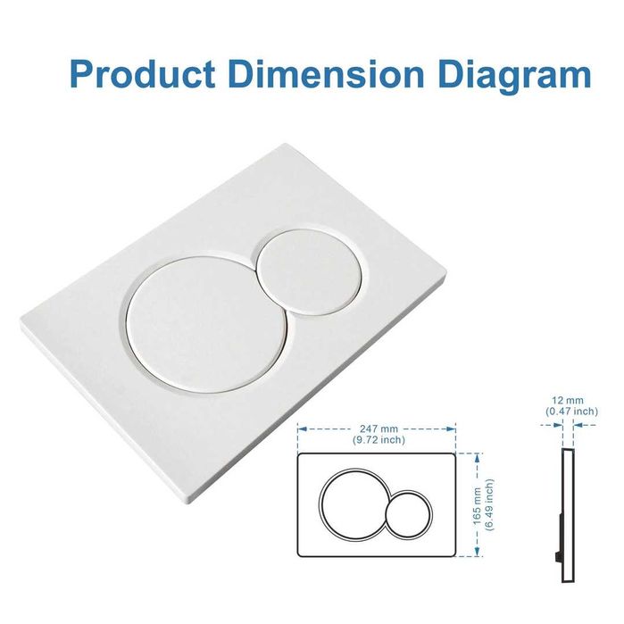 Clapeta de actionare WC