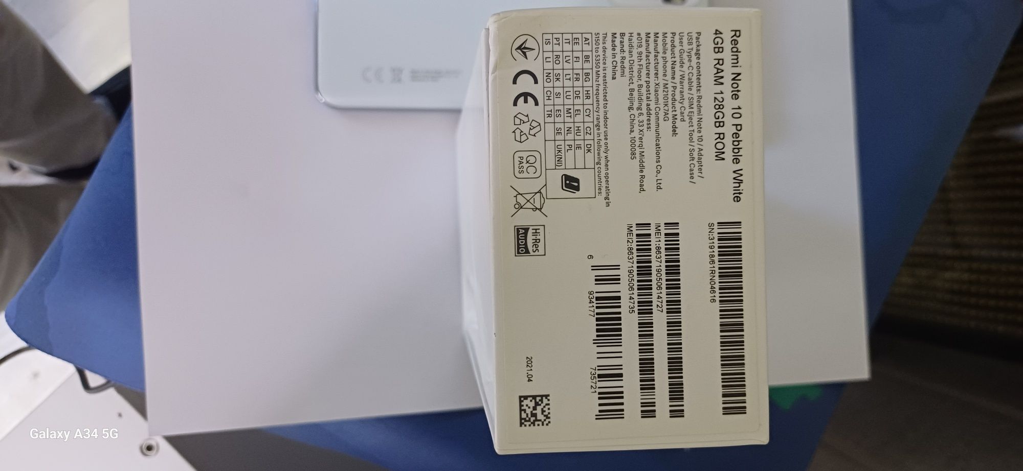 Redmi note 10. 128GB. 4gb ram holti yegde sms yozmen tel qlin