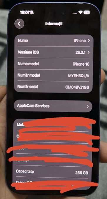 Vand iphone 16 Albastru