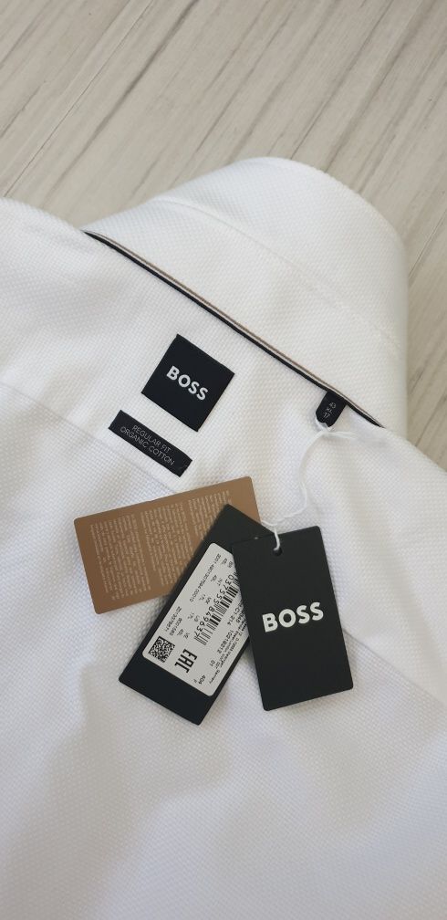 Hugo Boss Regular  Organic Cotton  - 43 / XL НОВО ОРИГИНАЛ Мъжка Риза