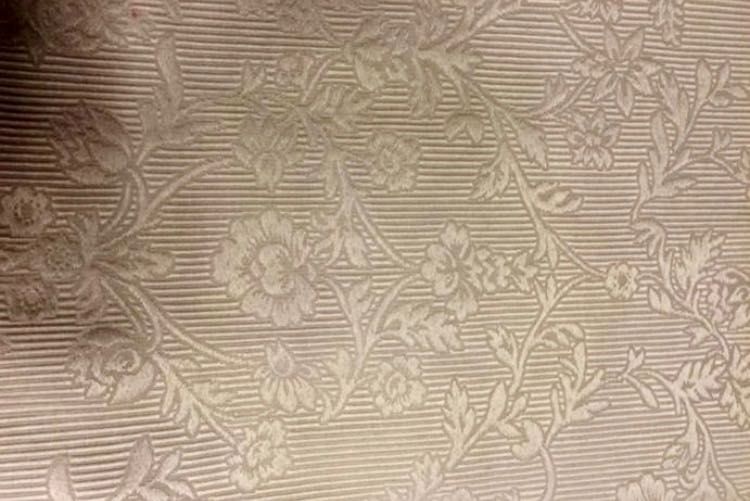 Draperie model baroc culoare capucino si albastru