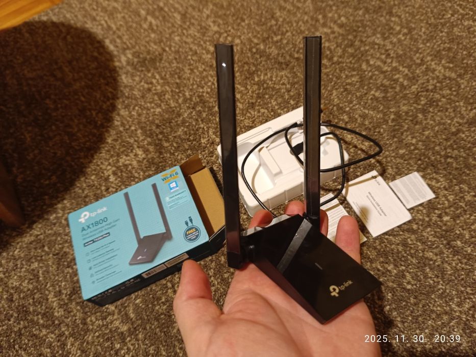 Adaptor USB Wireless TP-LINK Archer TX20U Plus AX1800, Wi-Fi 6, Dual-B