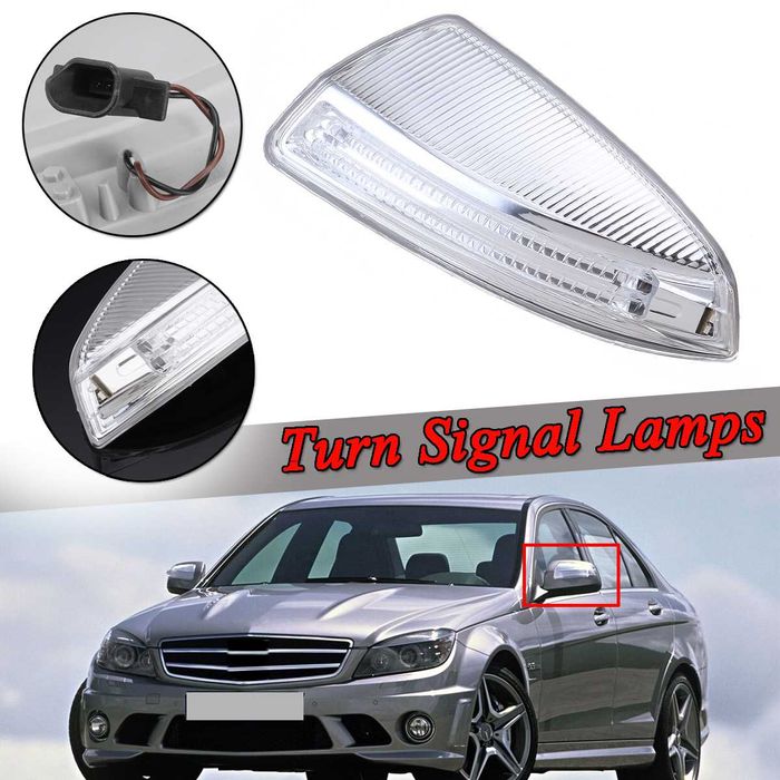 Динамични Мигачи Бягащи Огледала Mercedes C ML Vito W164 W204 Мерцедес