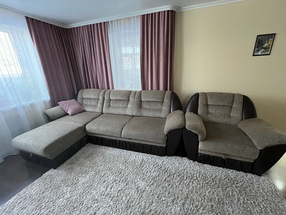 Продам диван с креслом в отличном состоянии!