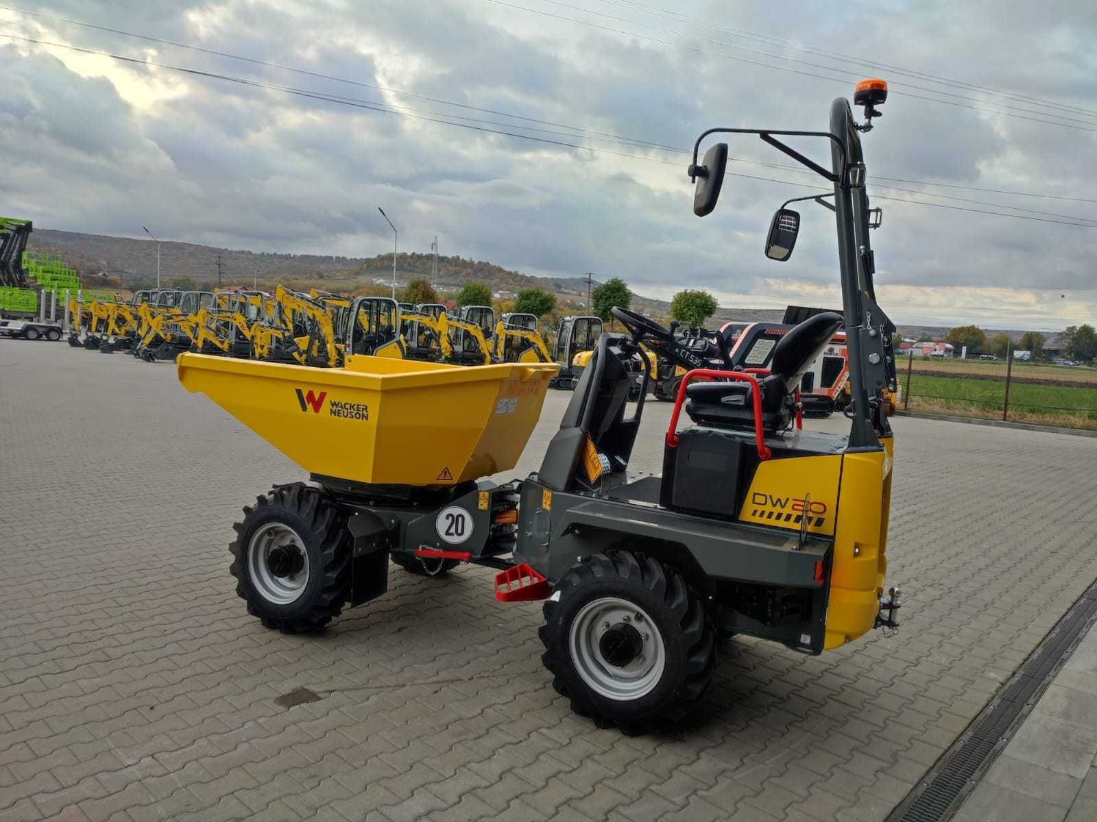 Dumper Wacker Neuson DW20 cu bena rotativa