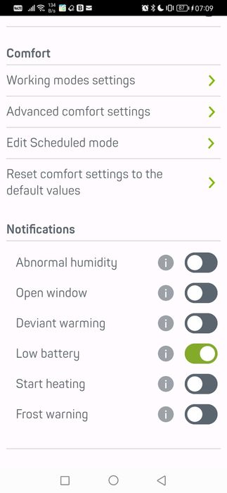 Termostat Smart-WiFi-Homplex NX1-Histereza 0.1