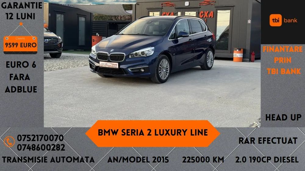 BMW Seria 2 RAR Efectuat / Euro 6 Fara Adblue / Full Led / Head Up Display