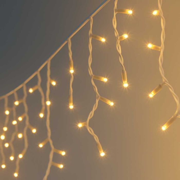 Професионална LED завеса 6м висулки – най-висок клас топла светлина