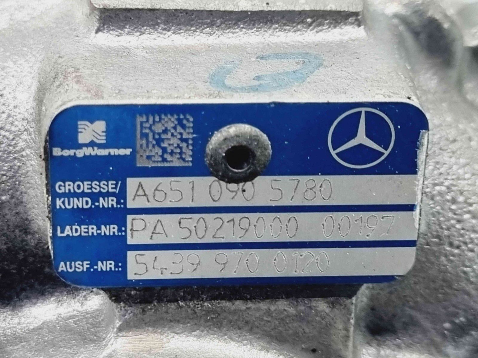 Turbina Mercedes Clasa E (W212) [Fabr 2009-2016] A6510905780 2.2 CDI 6