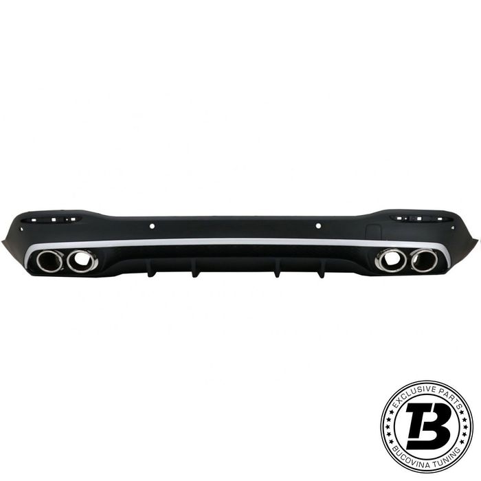 Difuzor Bara Spate cu Ornamente compatibil cu Mercedes GLE SUV W167 AMG