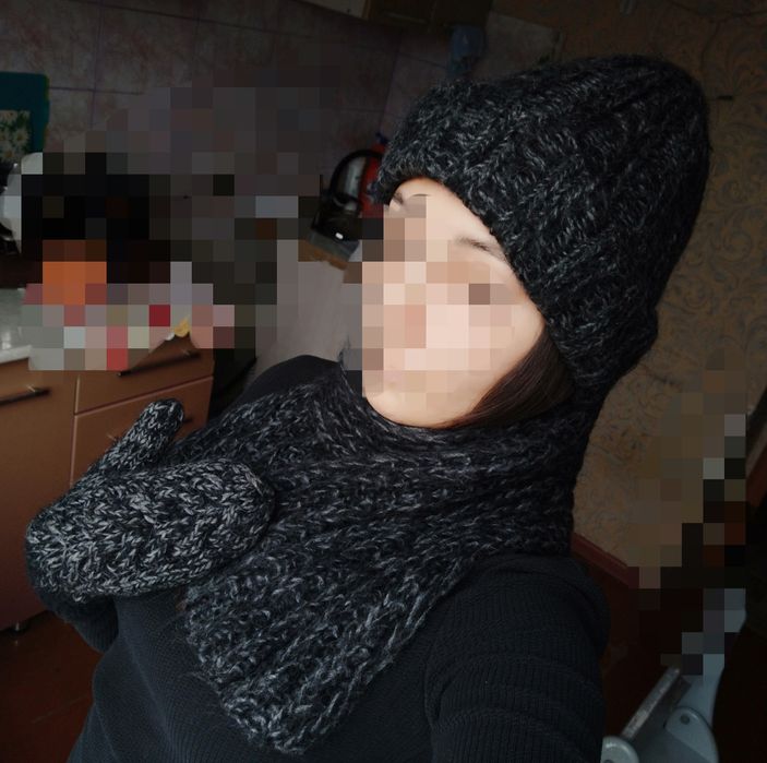 Шапка, шарф, варежки