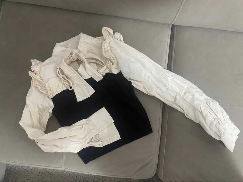 Bluza  cu fundita la gat zara