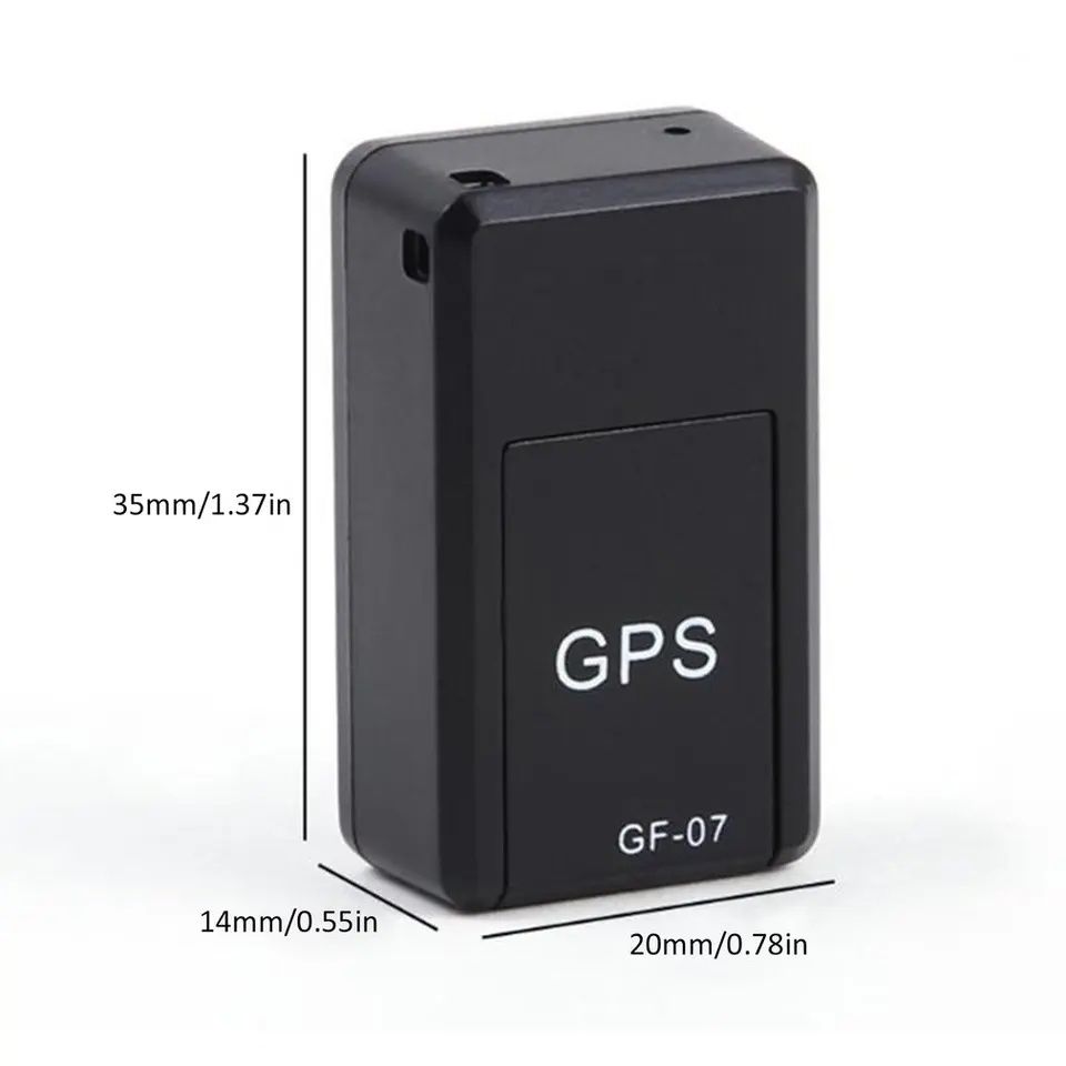 Mini GPS GF07, LBS Tracker, Magnetic, Negru