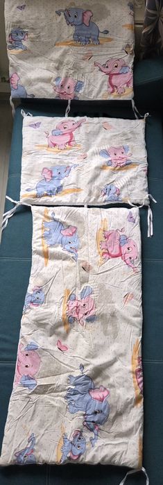 Protecții pentru pătuț/ Set 3 buc, bumbac, stare foarte buna