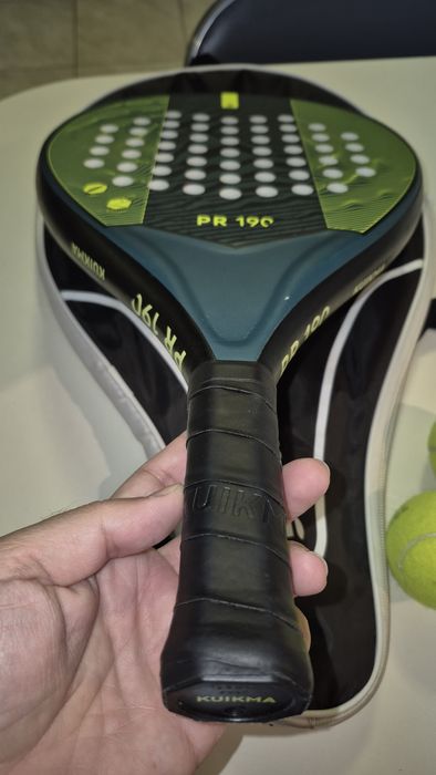 Racheta padel Kuikma PR190 Fiber Glass cu husa și Mingi padel