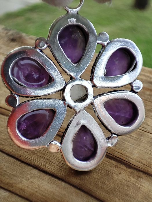 925 Pandantiv argint cu ametist