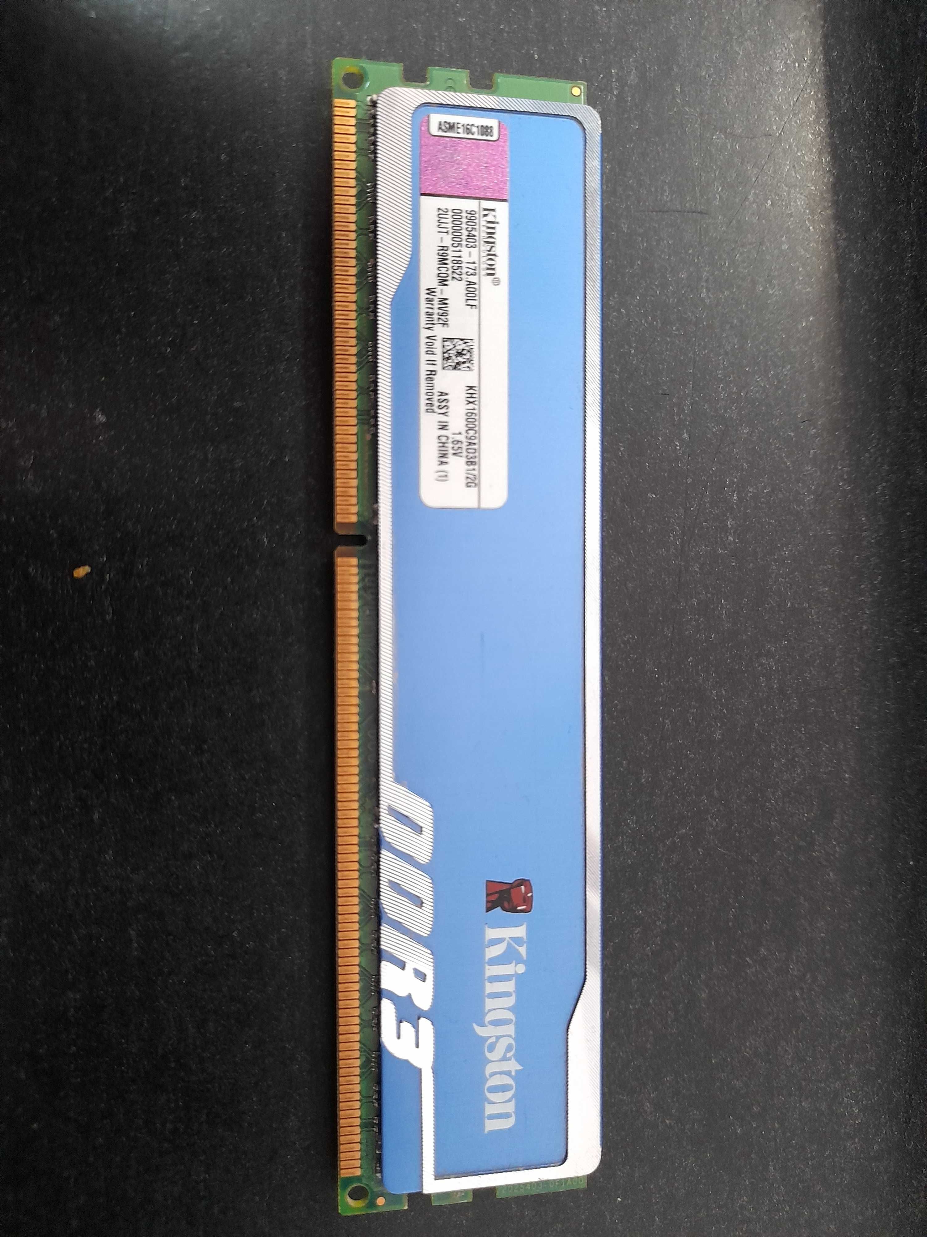 Memorie Ramm DDR3 2GB Kingston HyperX Blu, 1600 mhz