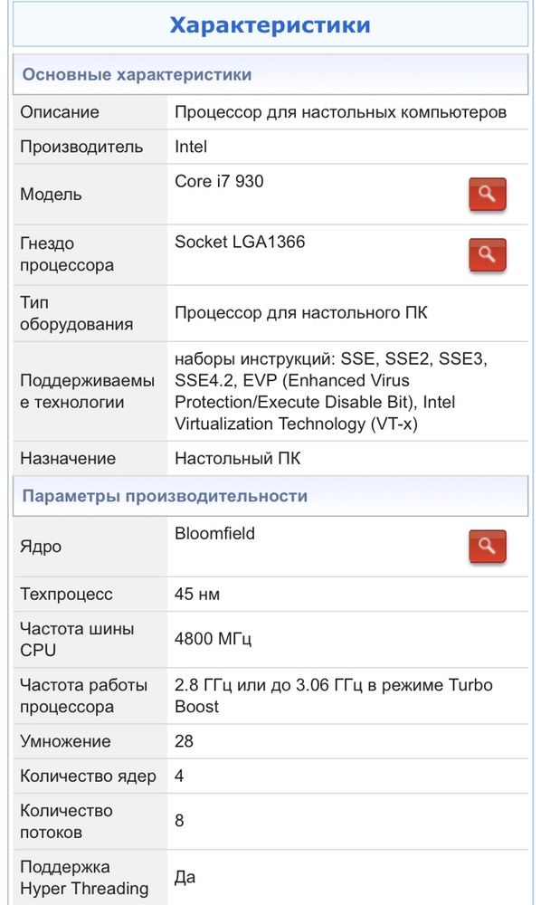 Процессор Intel Core i7-930 Bloomfield (2800MHz, LGA1366, L3 8192Kb)