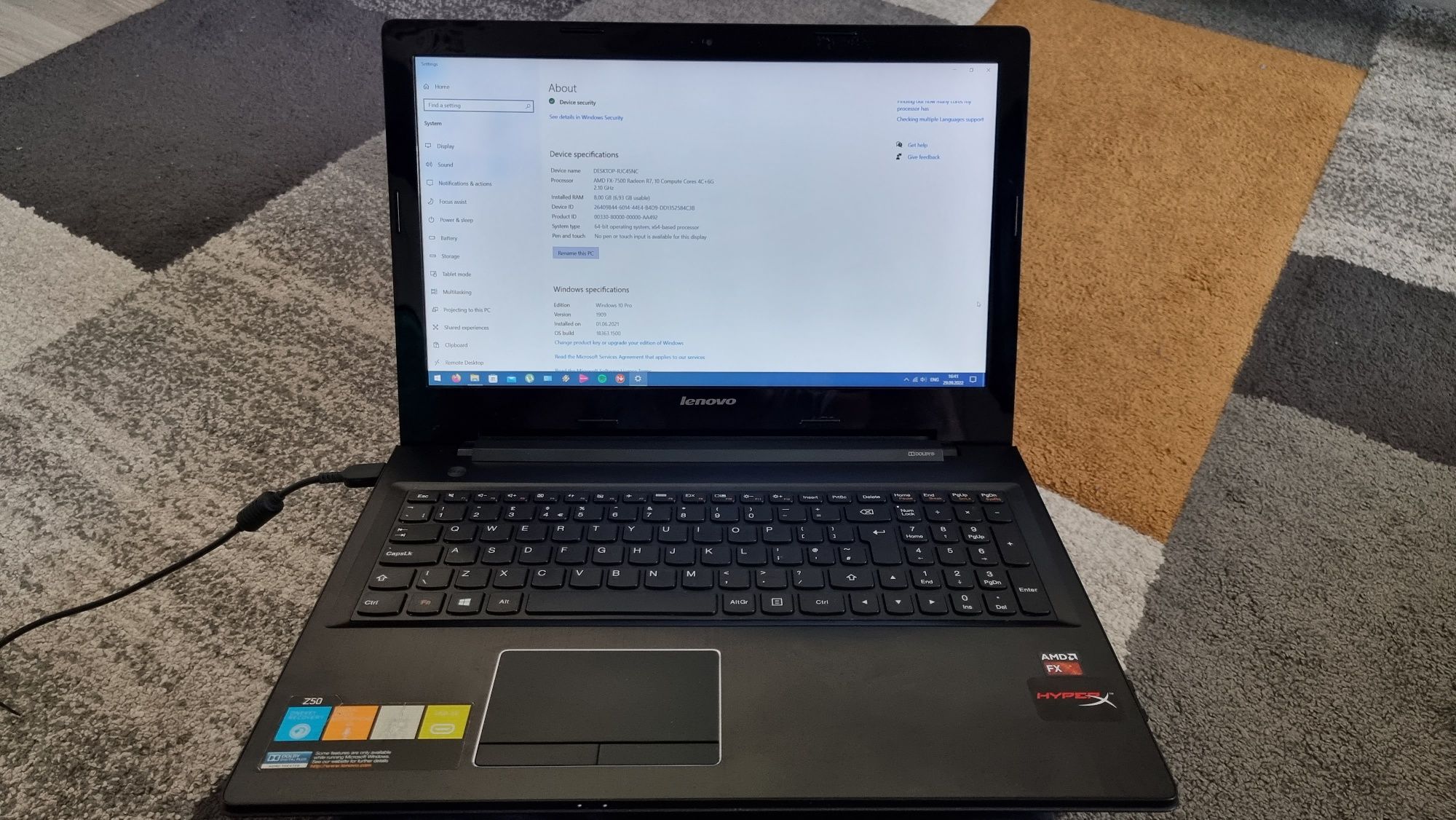 Laptop (Notebook) Lenovo Z50-75