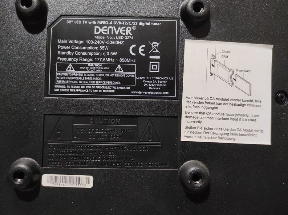 Tv led full hd DEnVER 81 cm