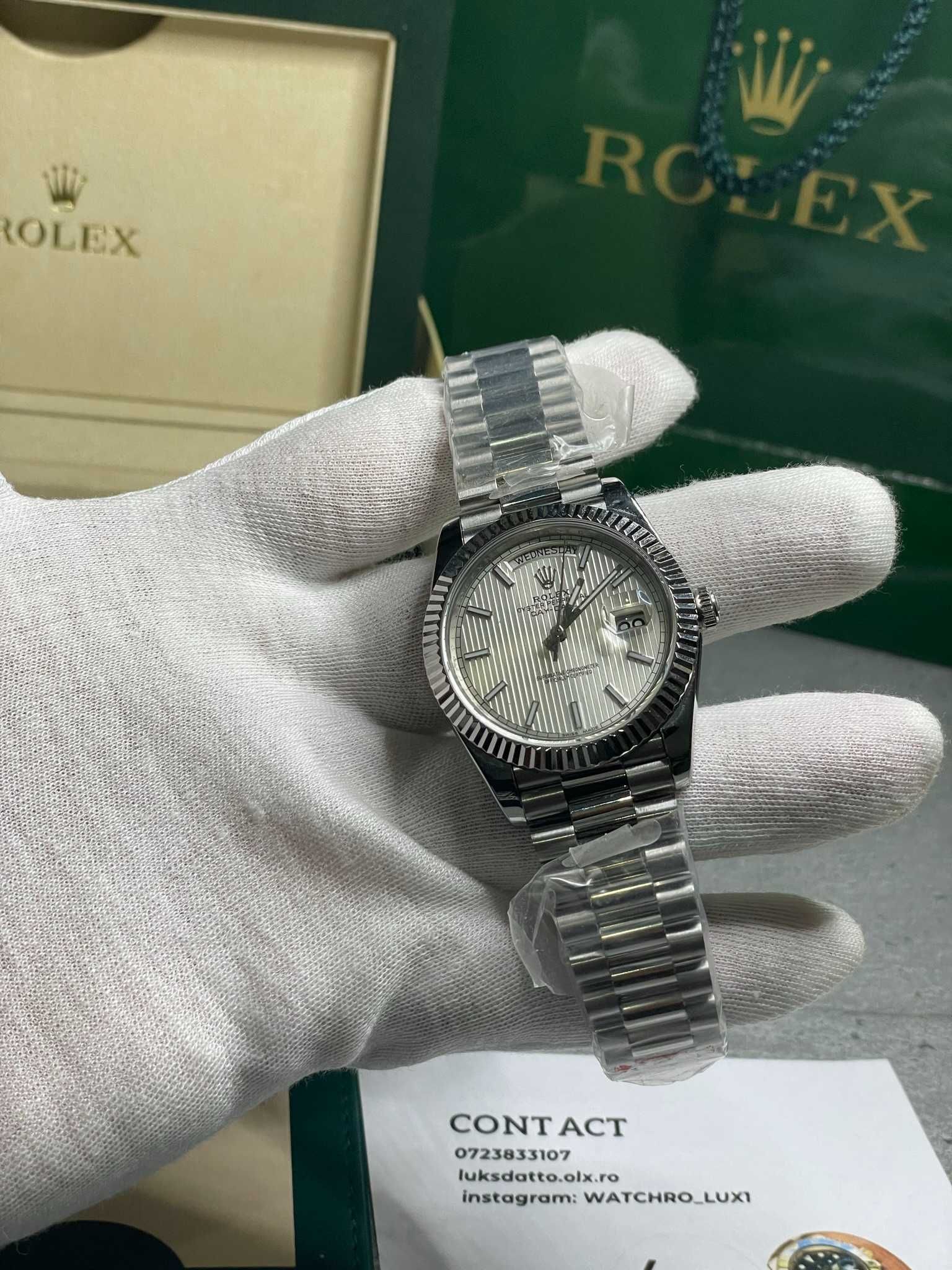 Rolex DayDate 228239 40 MM Stripe Motif Dial