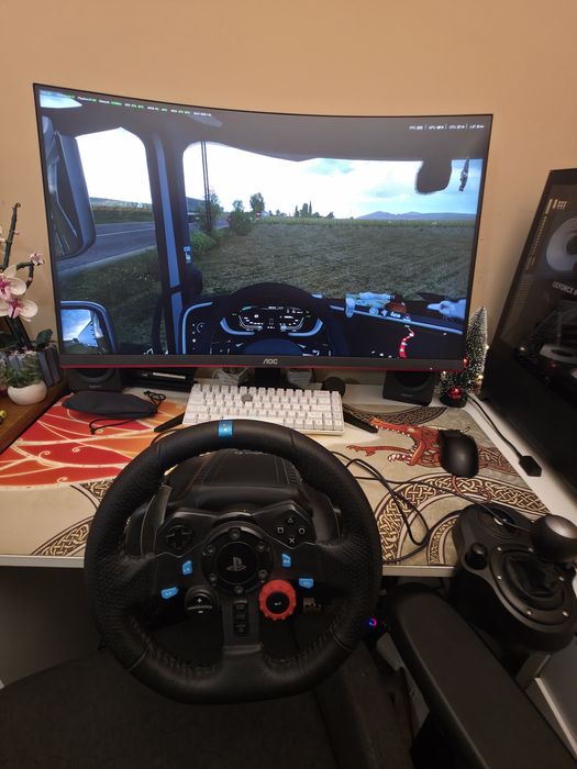Volan Logitech G29 + pedale + schimbător (shifter)