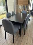 Masă extensibilă IKEA INGATORP + 6 scaune IKEA DANDERYD – aproape noi