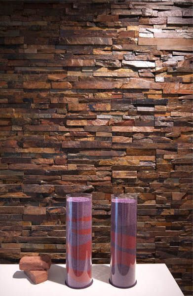 Piatra naturala/piatra decorativa interior/panel Brown 15x60cm