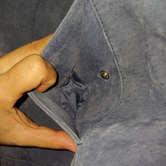 Orsay светло синьо яке от естествена кожа  Л