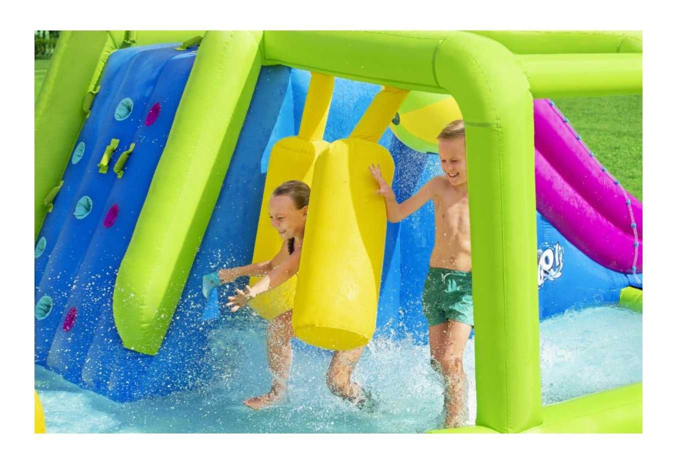 Водный игровой-центр-710х310х265 см 53387 2- горкой, до 544 кг, от 5 л