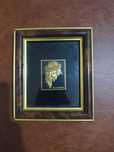 Mini tablou icoana placat cu aur galben de 24 de k si aur verde de 18k