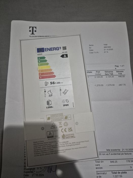 Honor 400 512gb - Sigilat - DualSim - Black - Factura